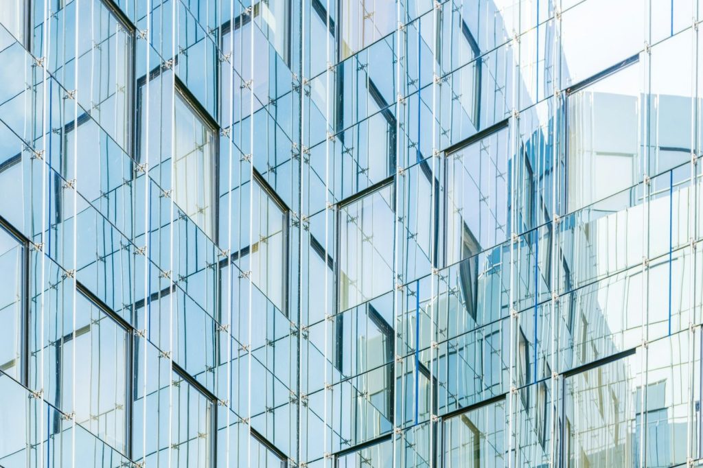Architectural photography of glass building