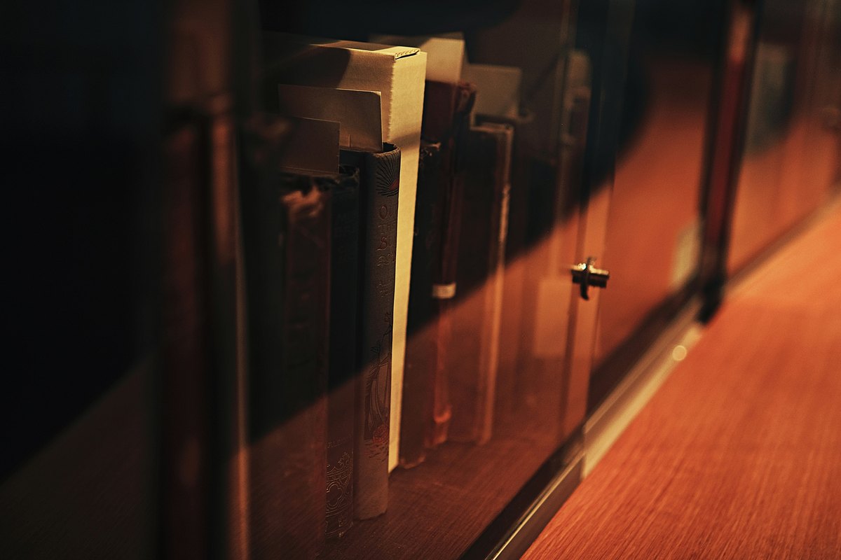 A close up of a door handle on a wooden door